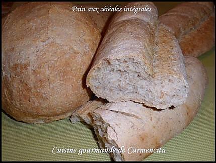 recette Pains aux céréales intégrales