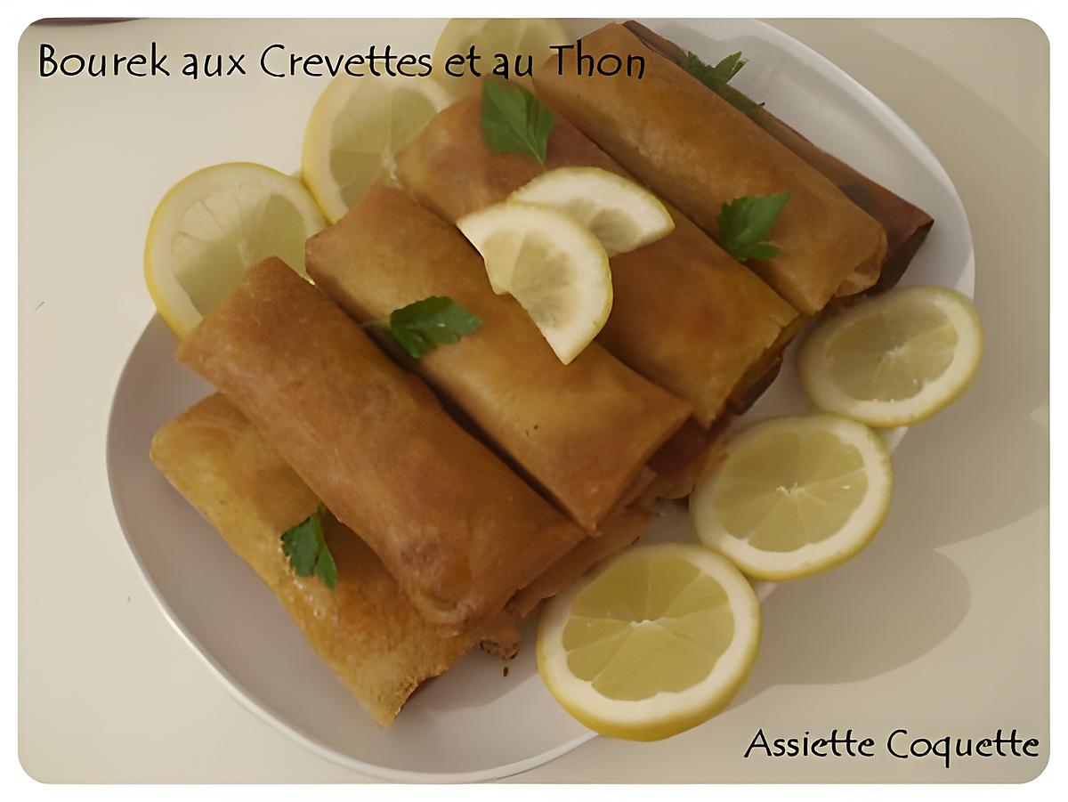 recette Bourek aux crevettes et au thon