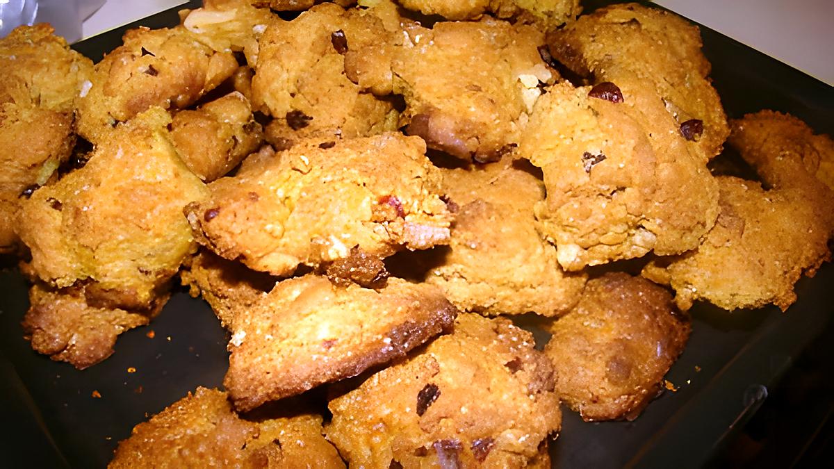 recette Biscuits aux canneberges glacés à l'orange
