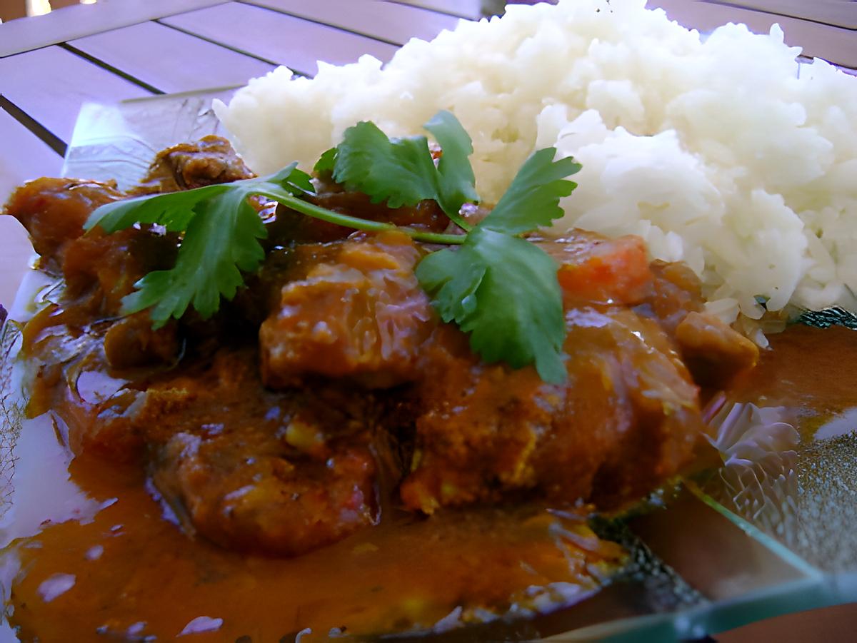 recette Curry d'Agneau