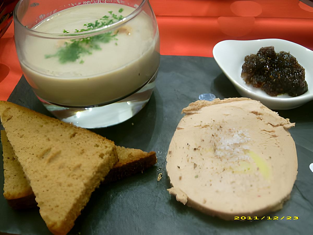 recette ardoise gastronomique de foie gras