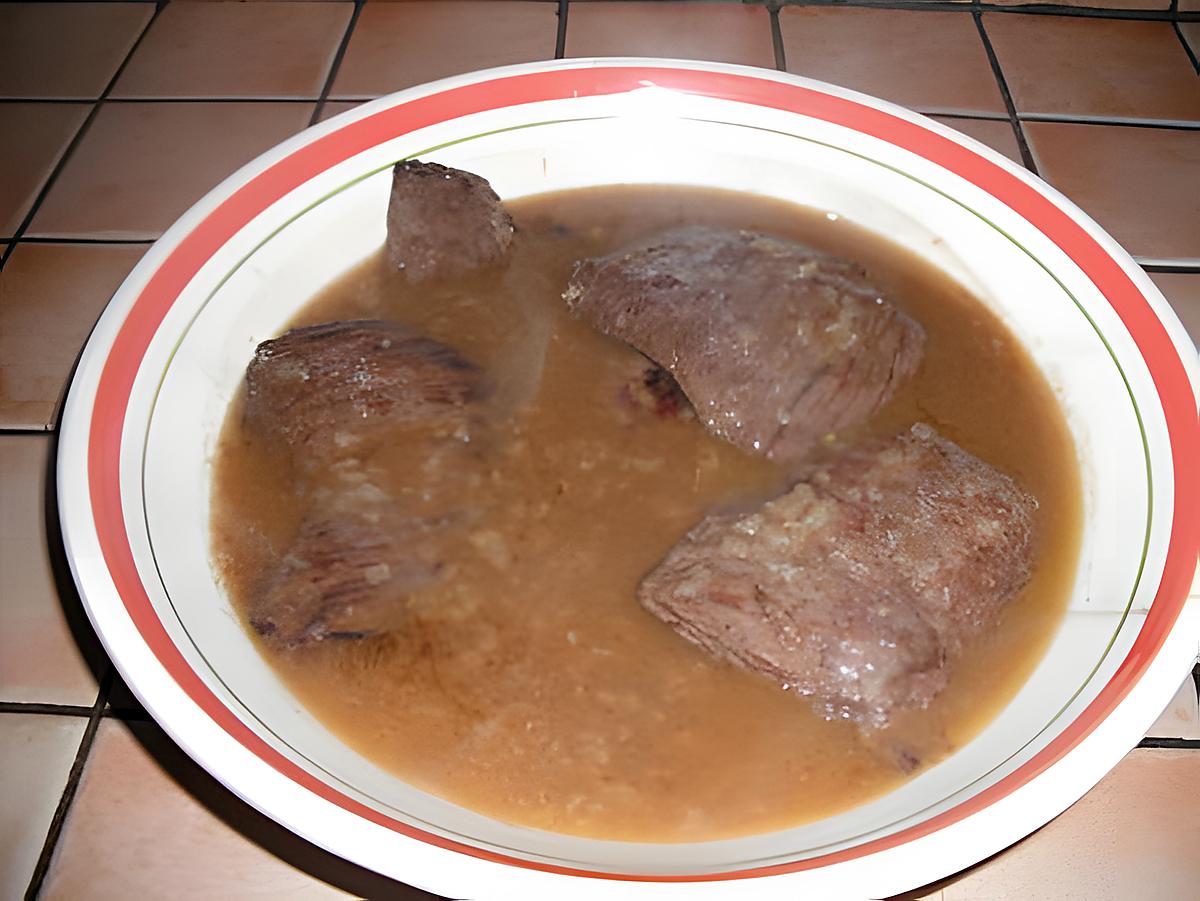 recette Hampes à la sauce échalote