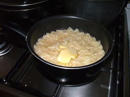 recette Farfalle.....à la viande hâchée...(Noeud papillon)... à la Piluka....