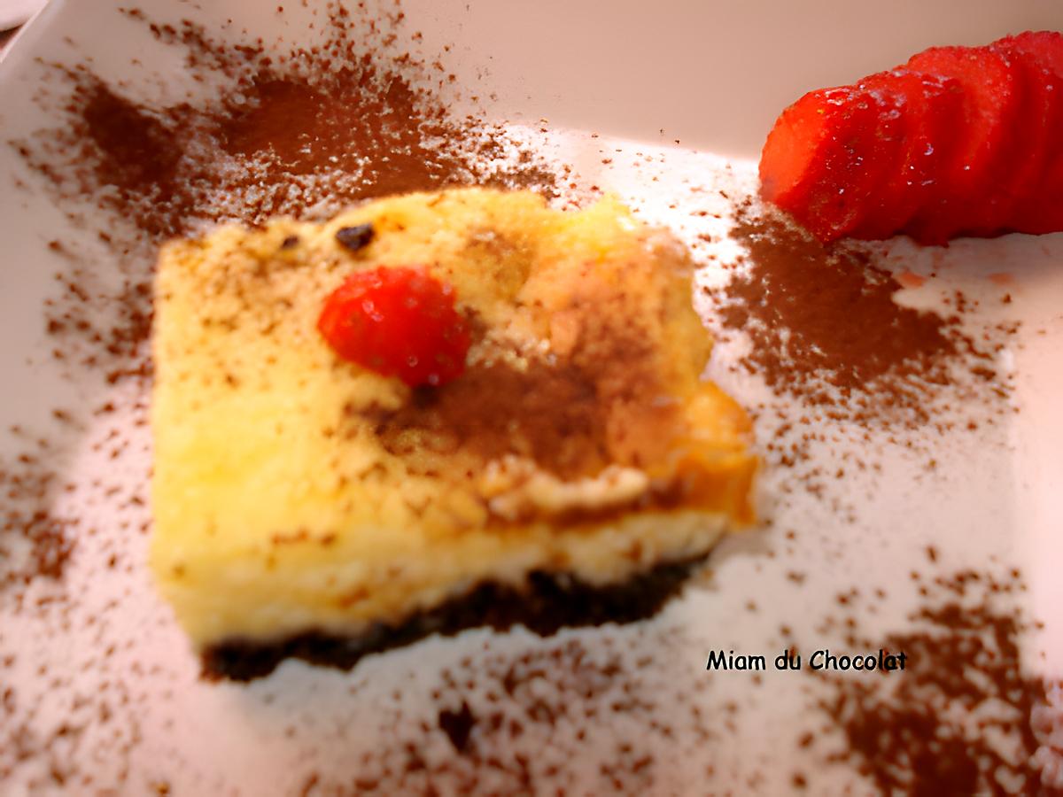 recette Cheesecake au chocolat blanc