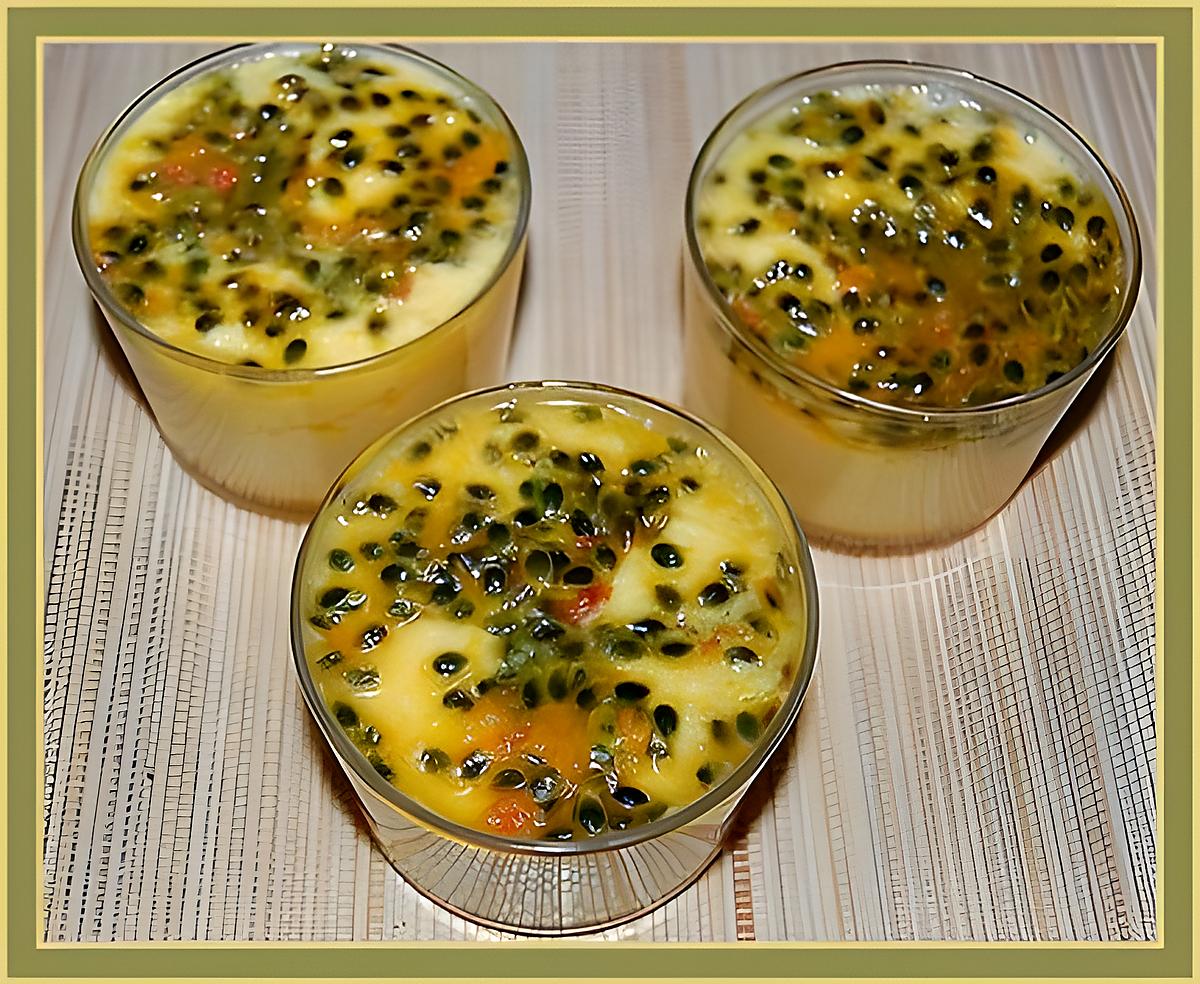 recette Crème aux fruits de la passion