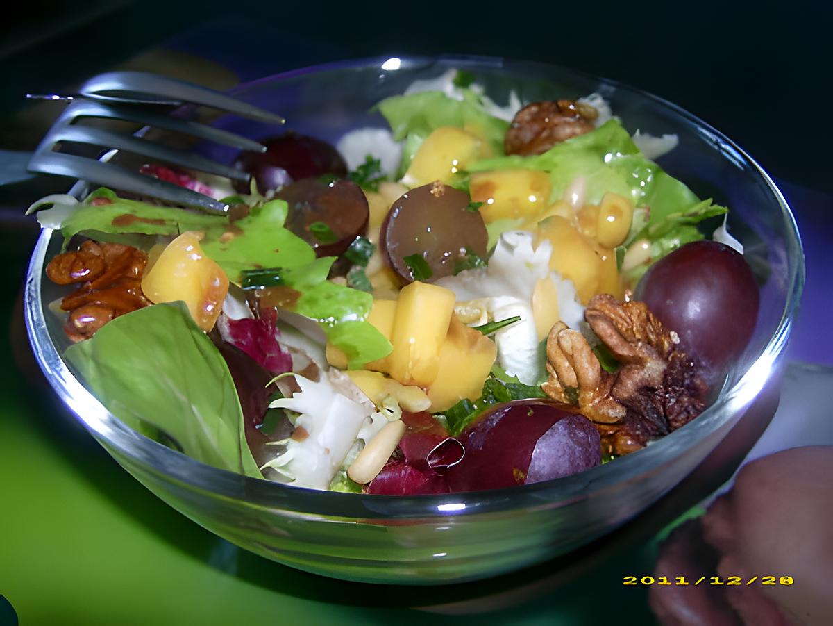 recette petite salade festive et gourmande