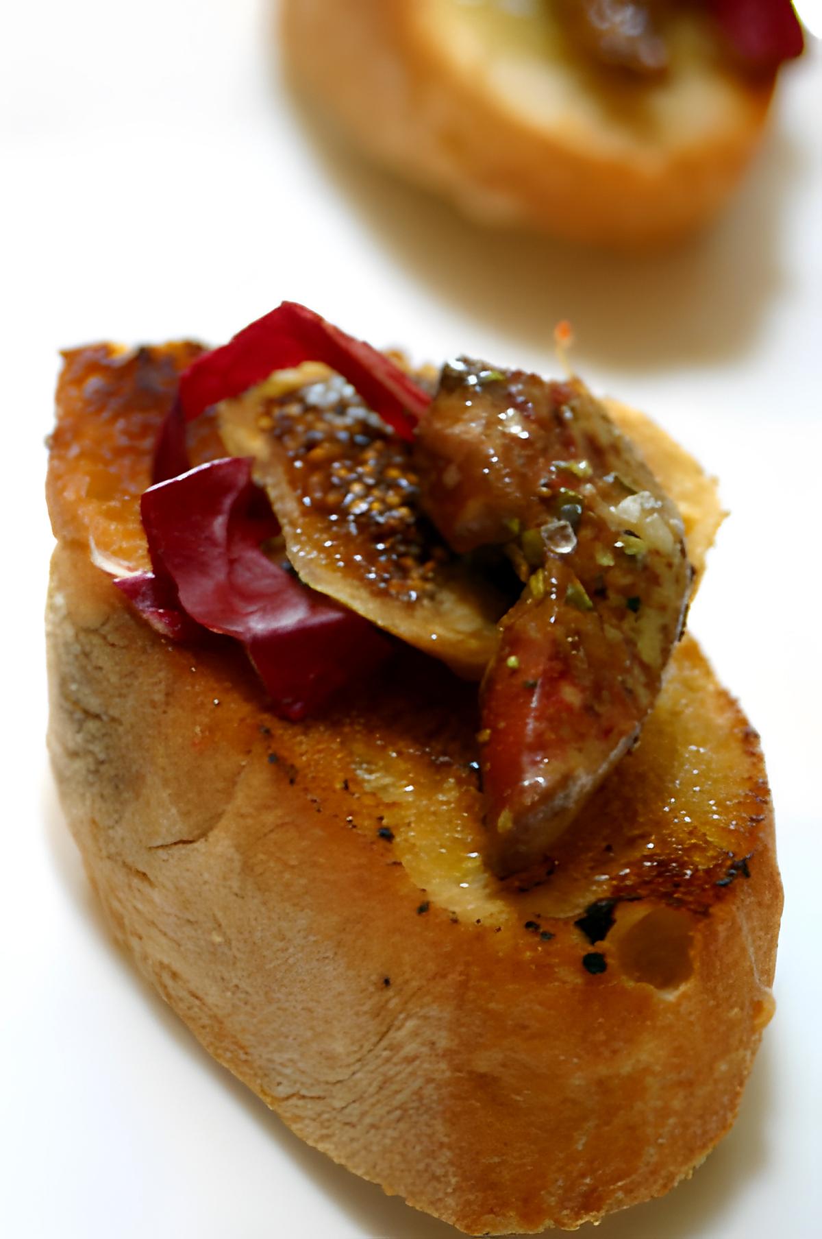 recette Bruschetta de foies de volaille et figues