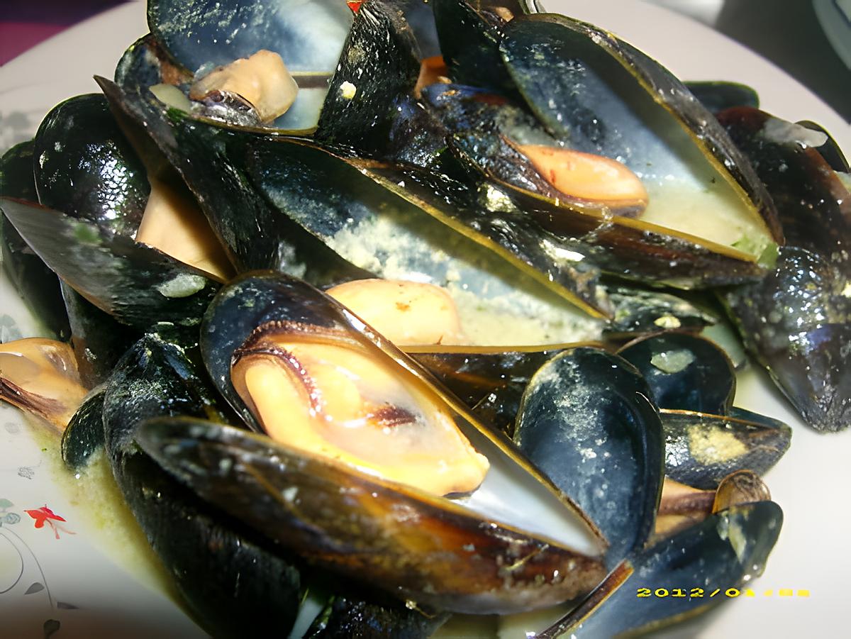 recette moules à la crème au curry