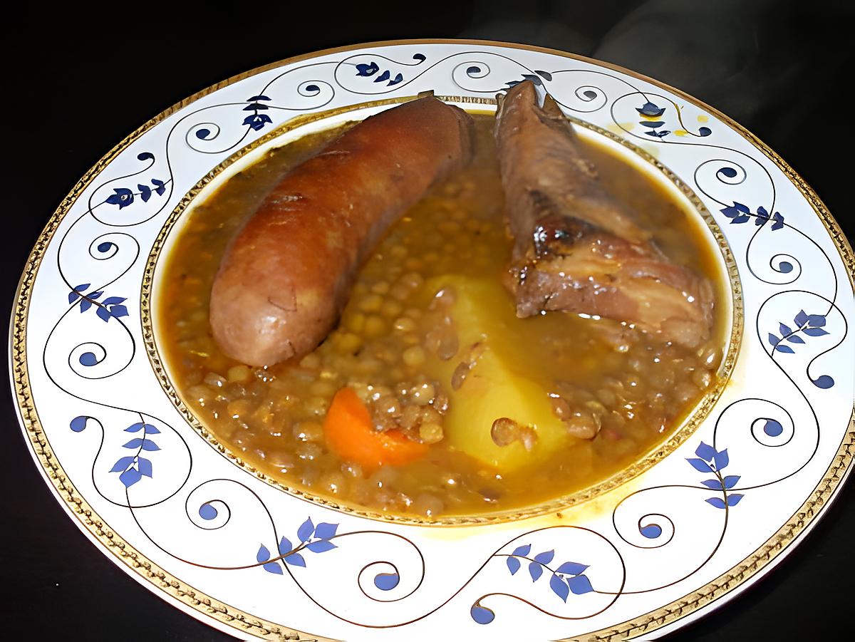 recette Lentejas a la andaluza..(Lentilles à l'Andalouse)......