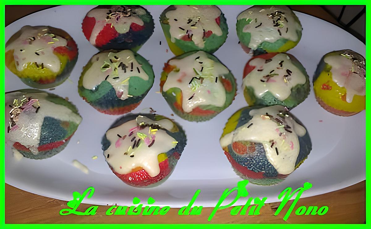 recette Cupcakes Multicolore !!!