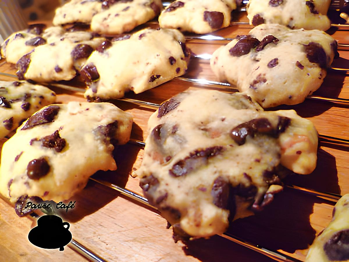 recette Cookies amandes, pépites de chocolat et miel