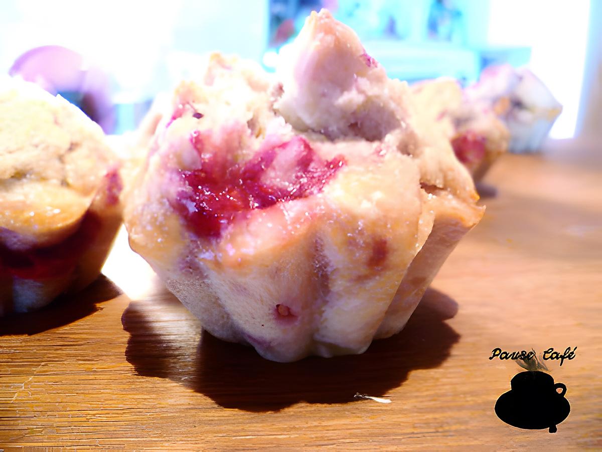 recette Muffins framboises amandes, gratinés au miel