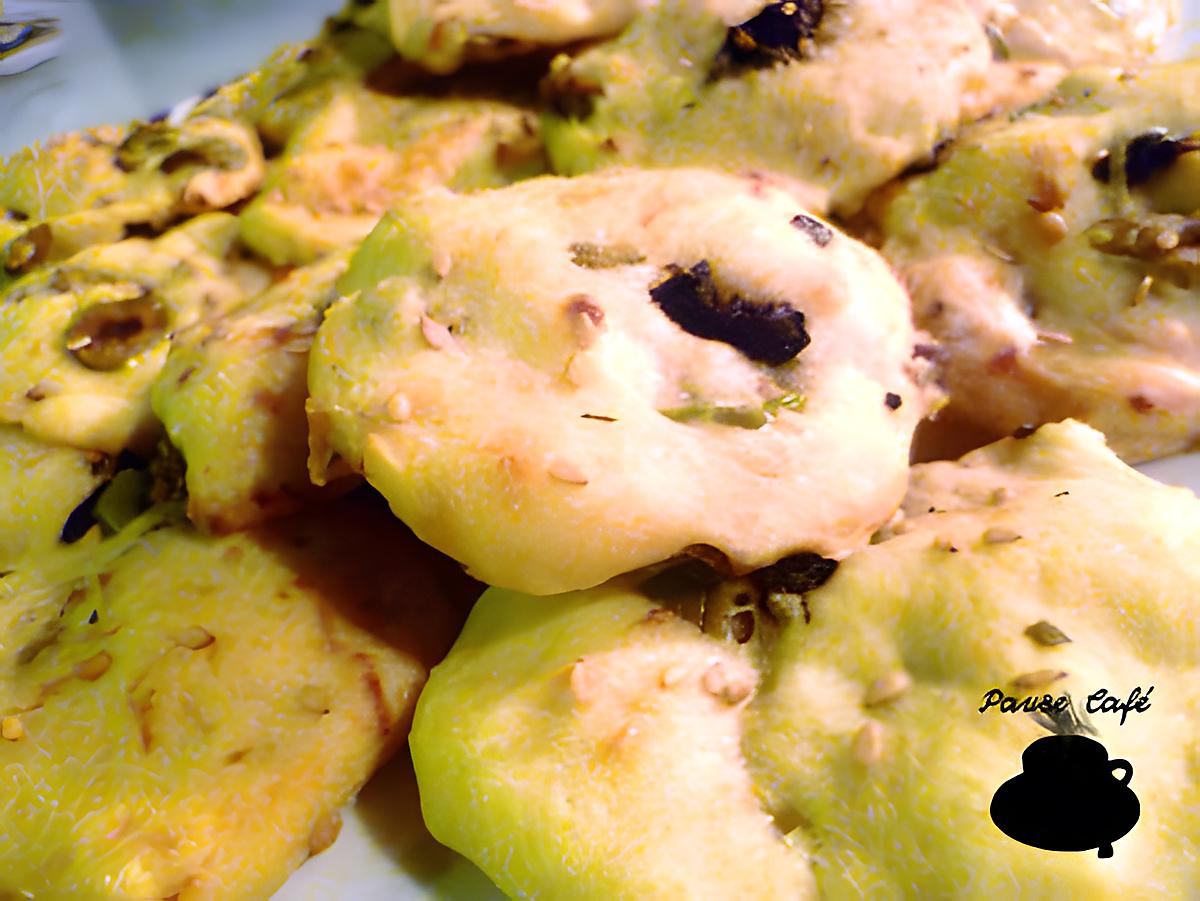 recette Cookies salés aux deux olives