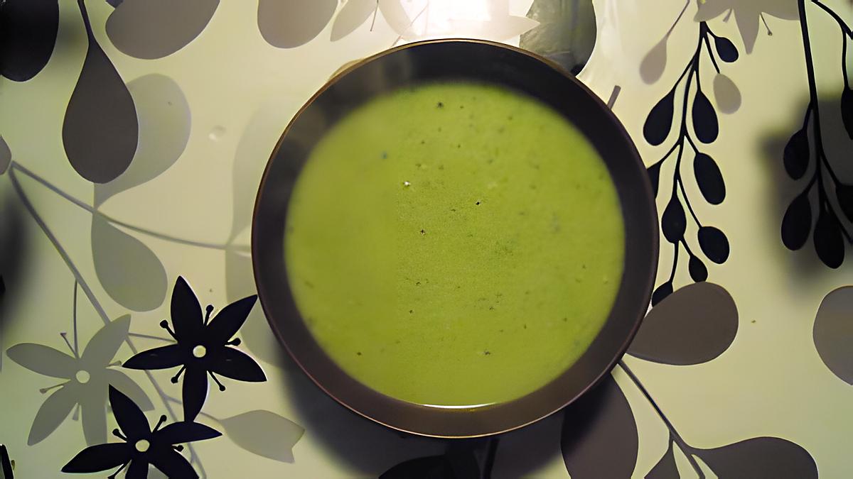 recette soupe courgettes / bleu de bresse