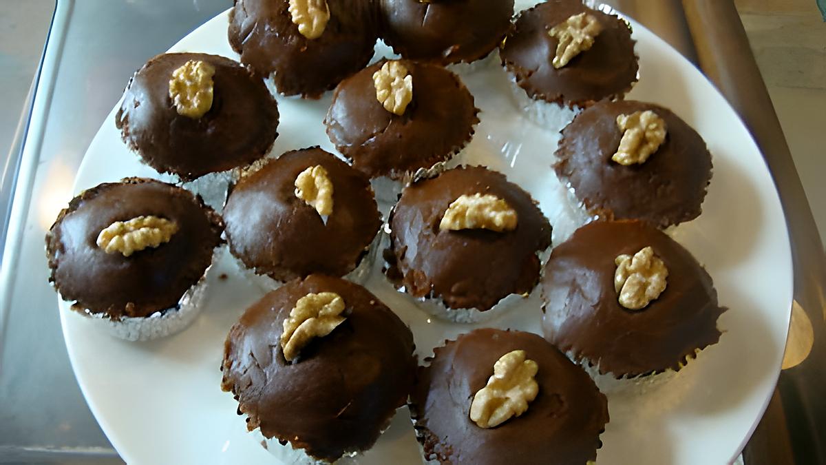 recette Cupcakes à la cassonade et aux noix