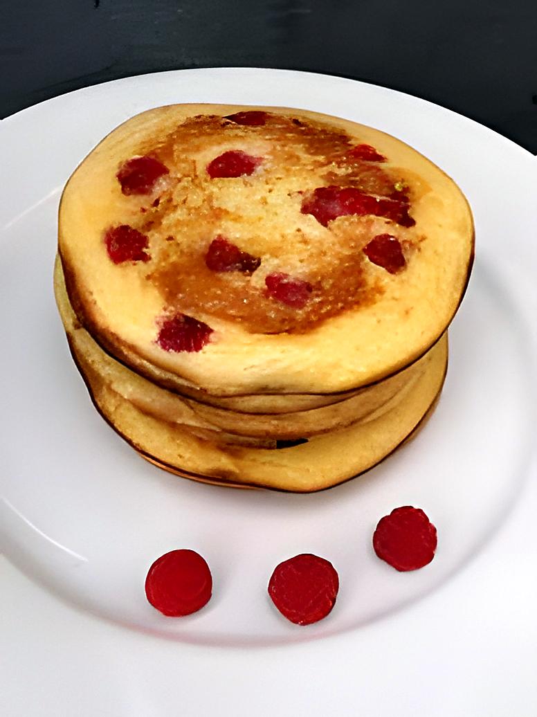 recette Pancakes aux framboises
