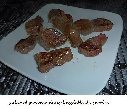 recette Noisettes de chevreuil aux marasmes d’oréades