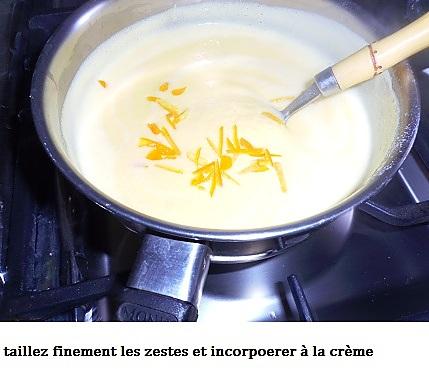 recette Verrines de crème orange -coco