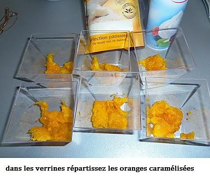 recette Verrines de crème orange -coco