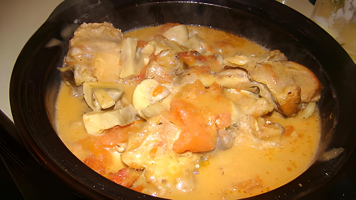 recette Fricassée de poulet