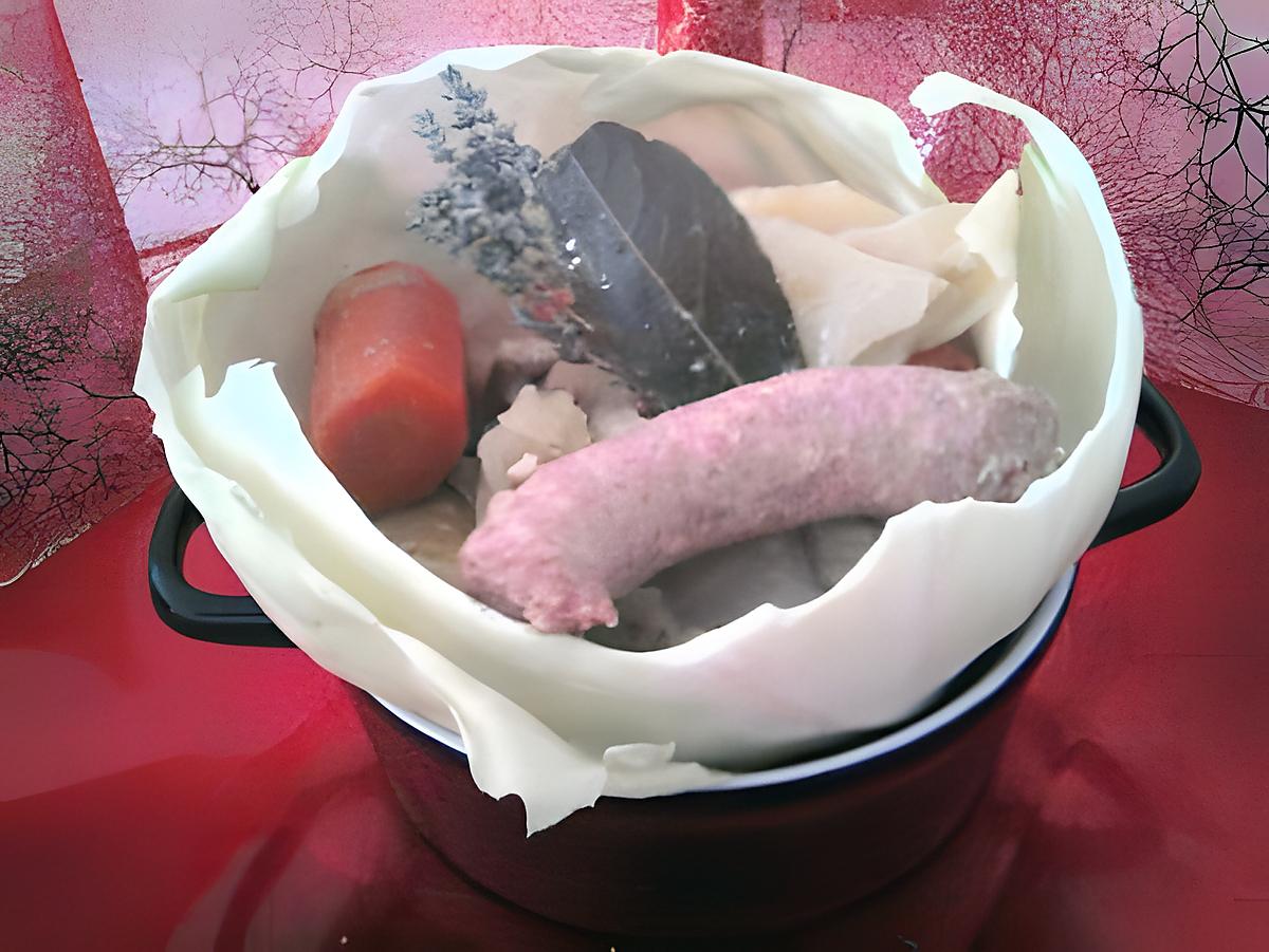 recette Potée de chou blanc à la saucisse