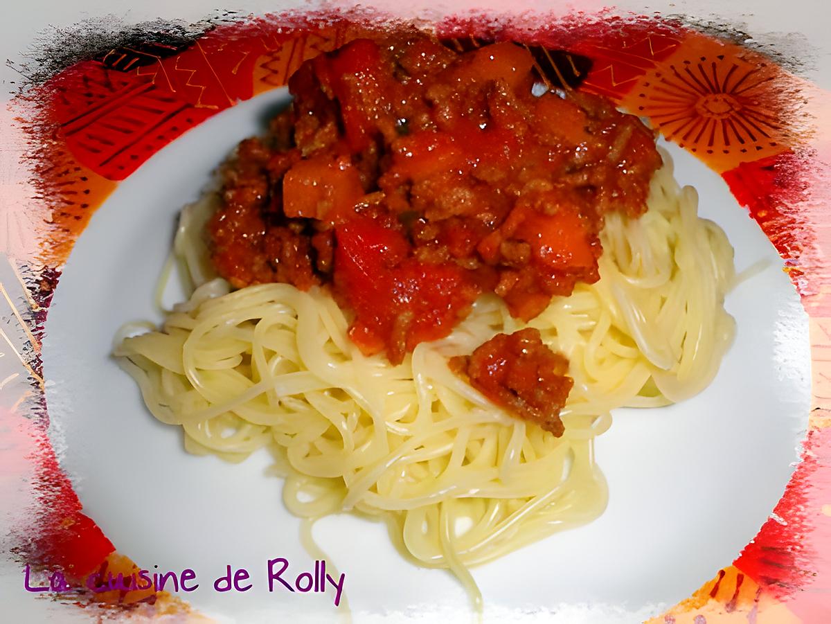 recette Spaghetti bolognaise