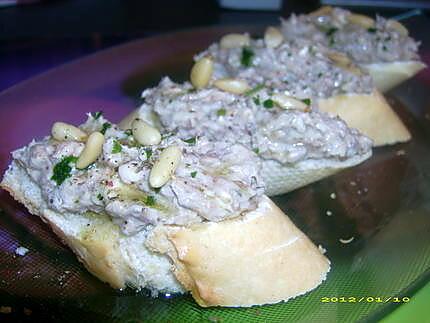 recette tartines de sardines au kiri