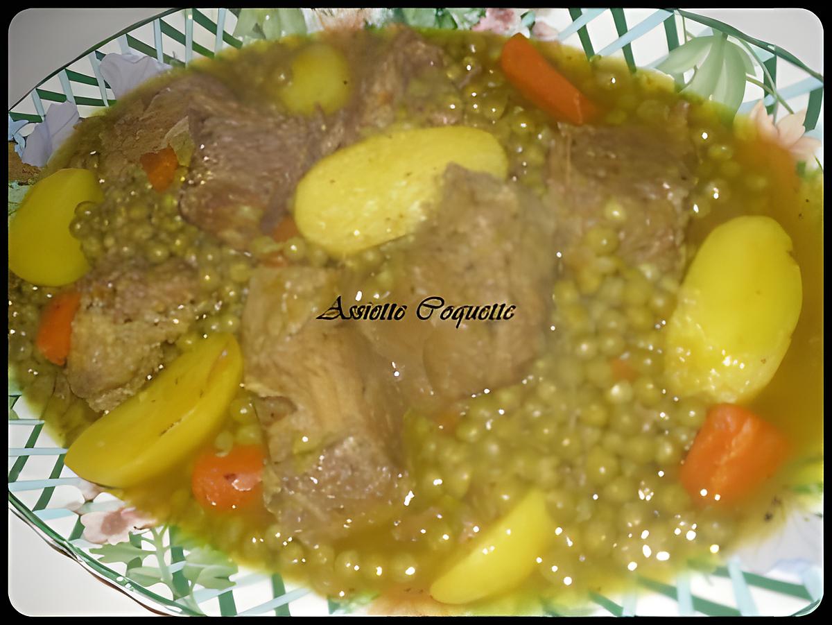 recette Tajine de veau, petits pois, carotte, pomme de terre