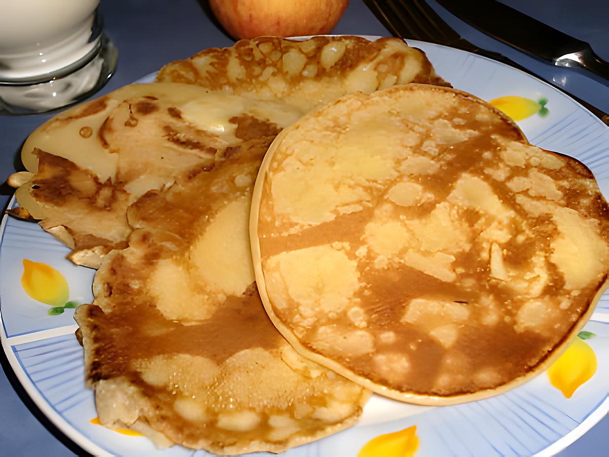 recette Pancakes ou crêpes épaisses aux pommes