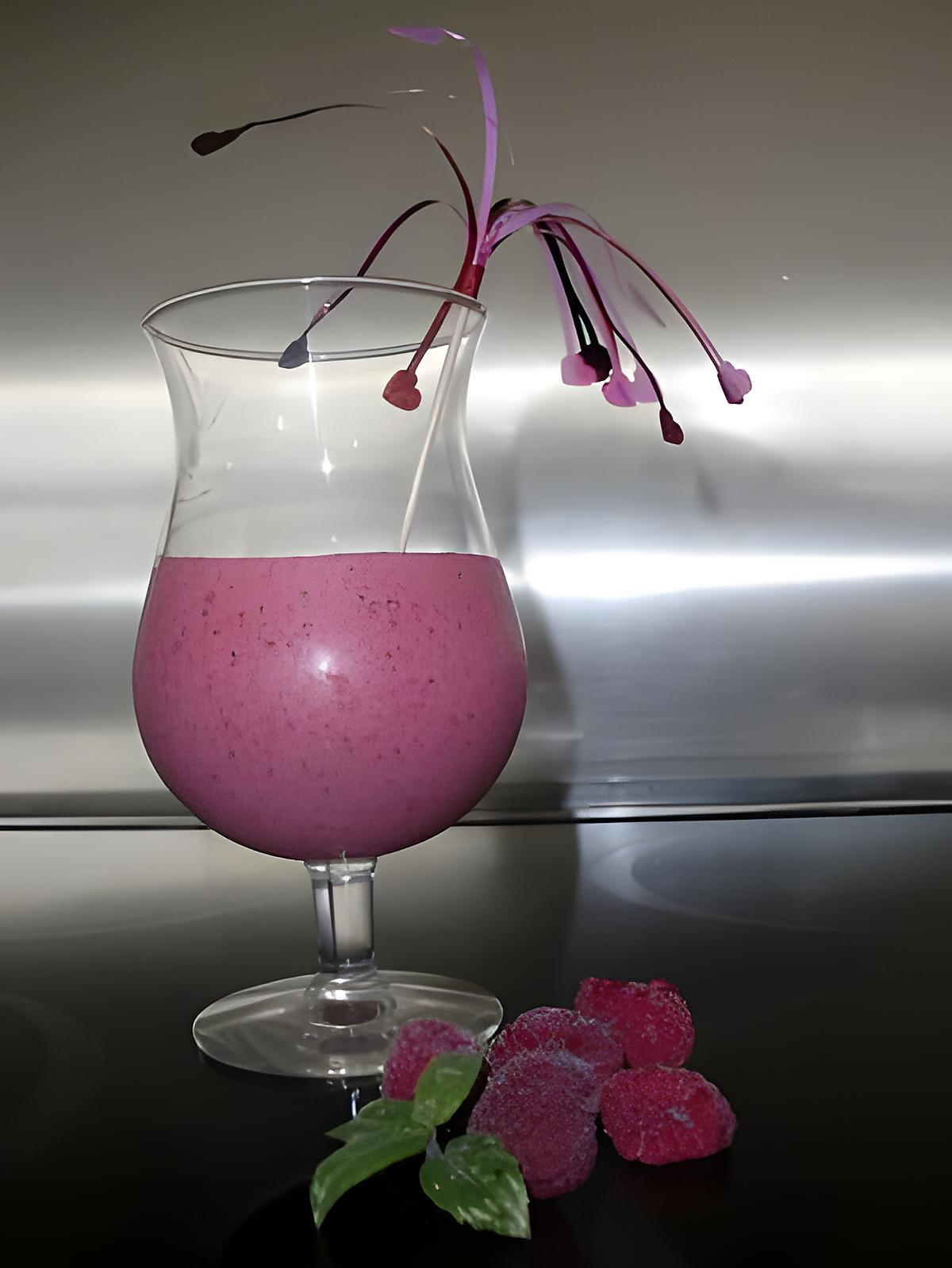 recette Smoothie framboise menthe