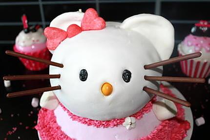 recette Gâteau 3D "Hello Kitty"