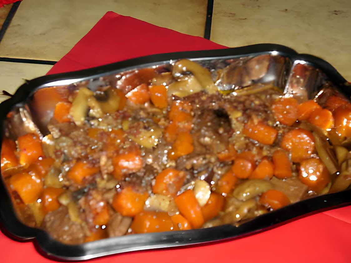 Boeuf braisé aux carottes