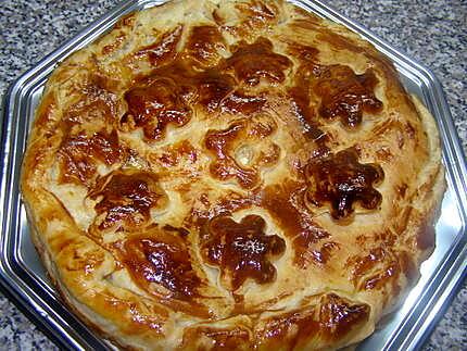 recette tourte poulet saumon