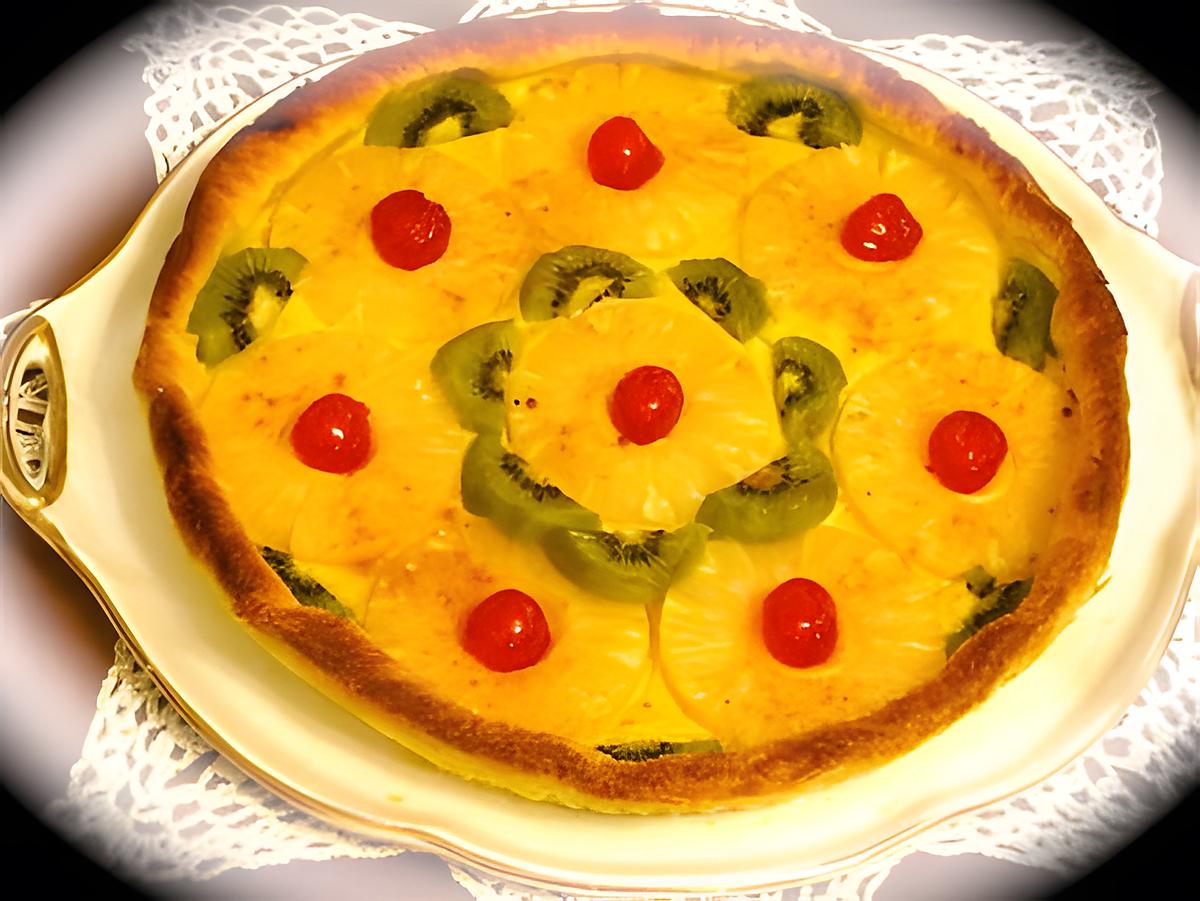 recette TARTE ANANAS ET KIWIS