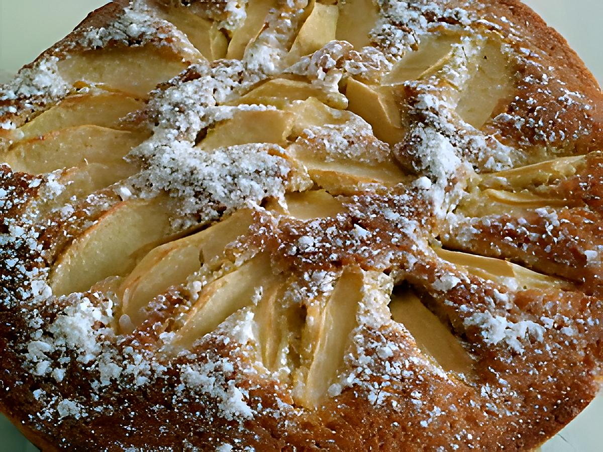 recette gateau pommes et  cannelle