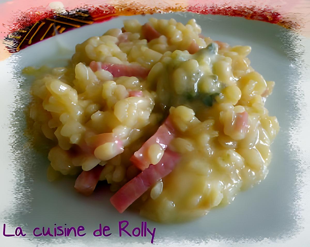 recette Risotto gorgonzola jambon