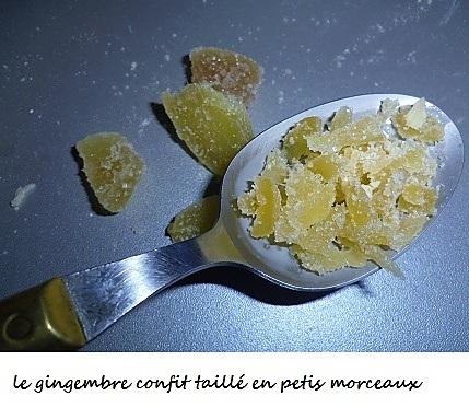 recette Biscuits au gingembre confit