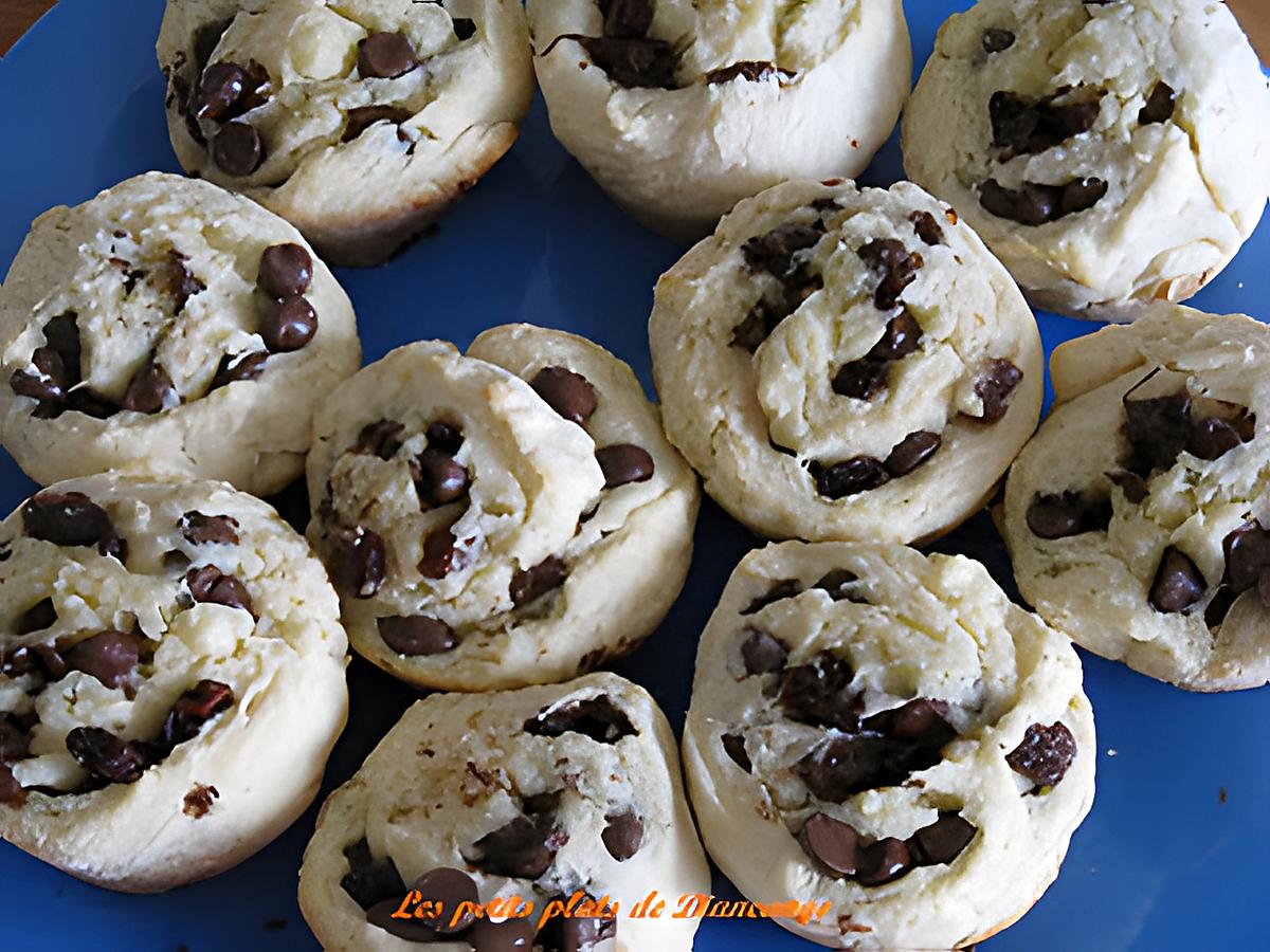 recette Brioches au chocolat,raisin et canelle