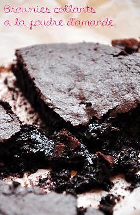 recette Brownies collants à la poudre d'amande