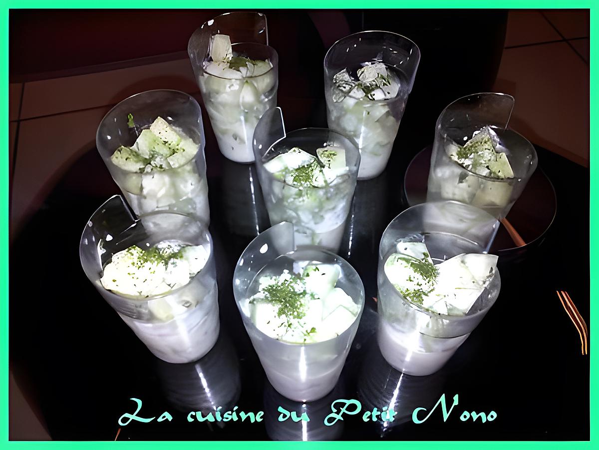 recette Verrine Fresh Cucumber