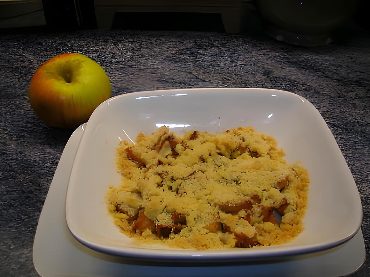 recette crumble aux pommes