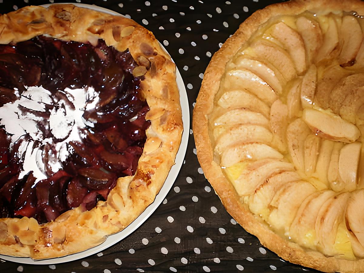 recette tarte aux pommes et tarte aux quetsches