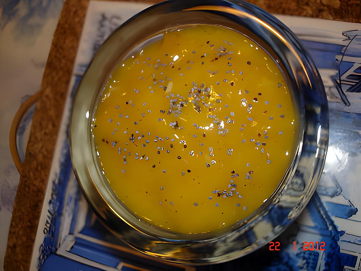 recette Perles du Japon en verrines, orange curd et graines de pavot