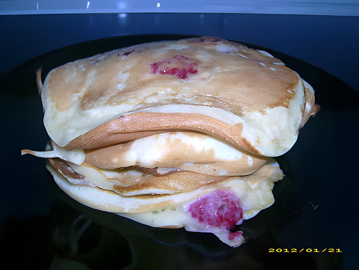 recette pancakes aux framboises fraîches