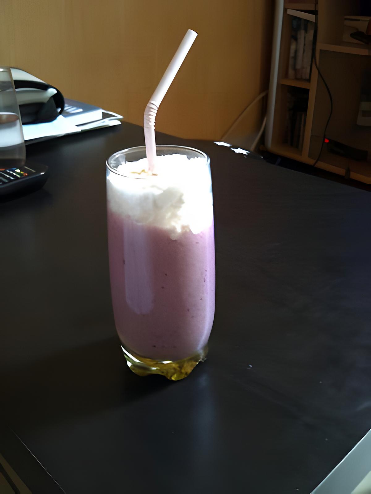 recette Milk Shake aux fruits rouges