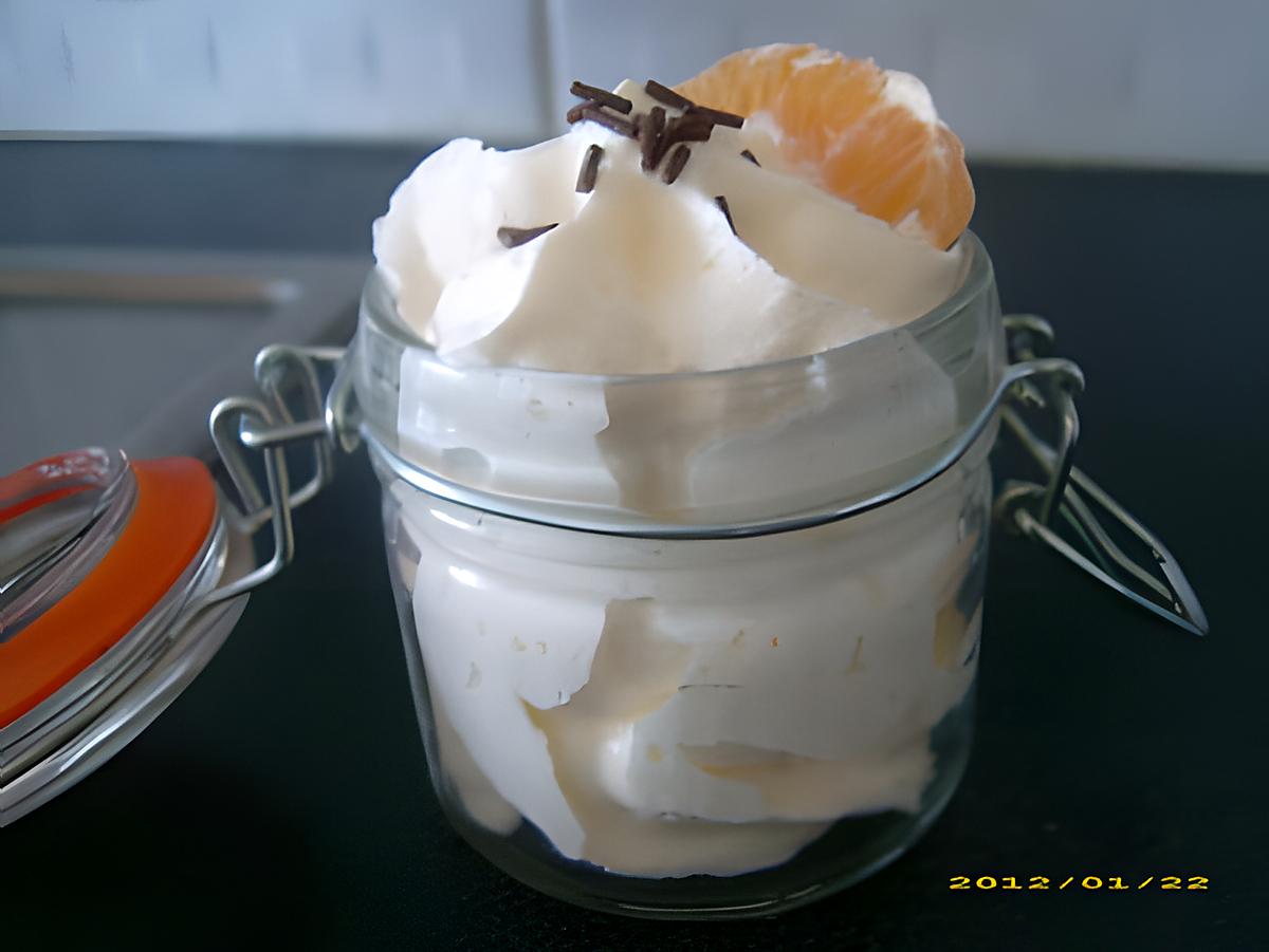 recette chantilly saveur clémentine