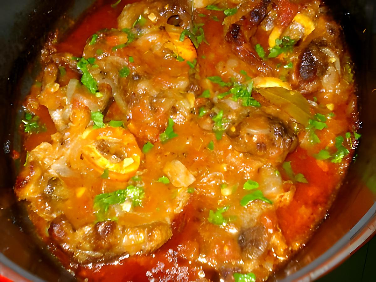 recette OSSO BUCCO A LA MILANAISE