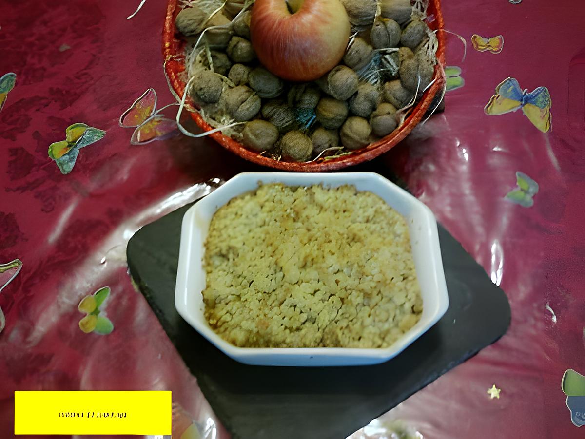 recette CRUMBLE AUX POMMES