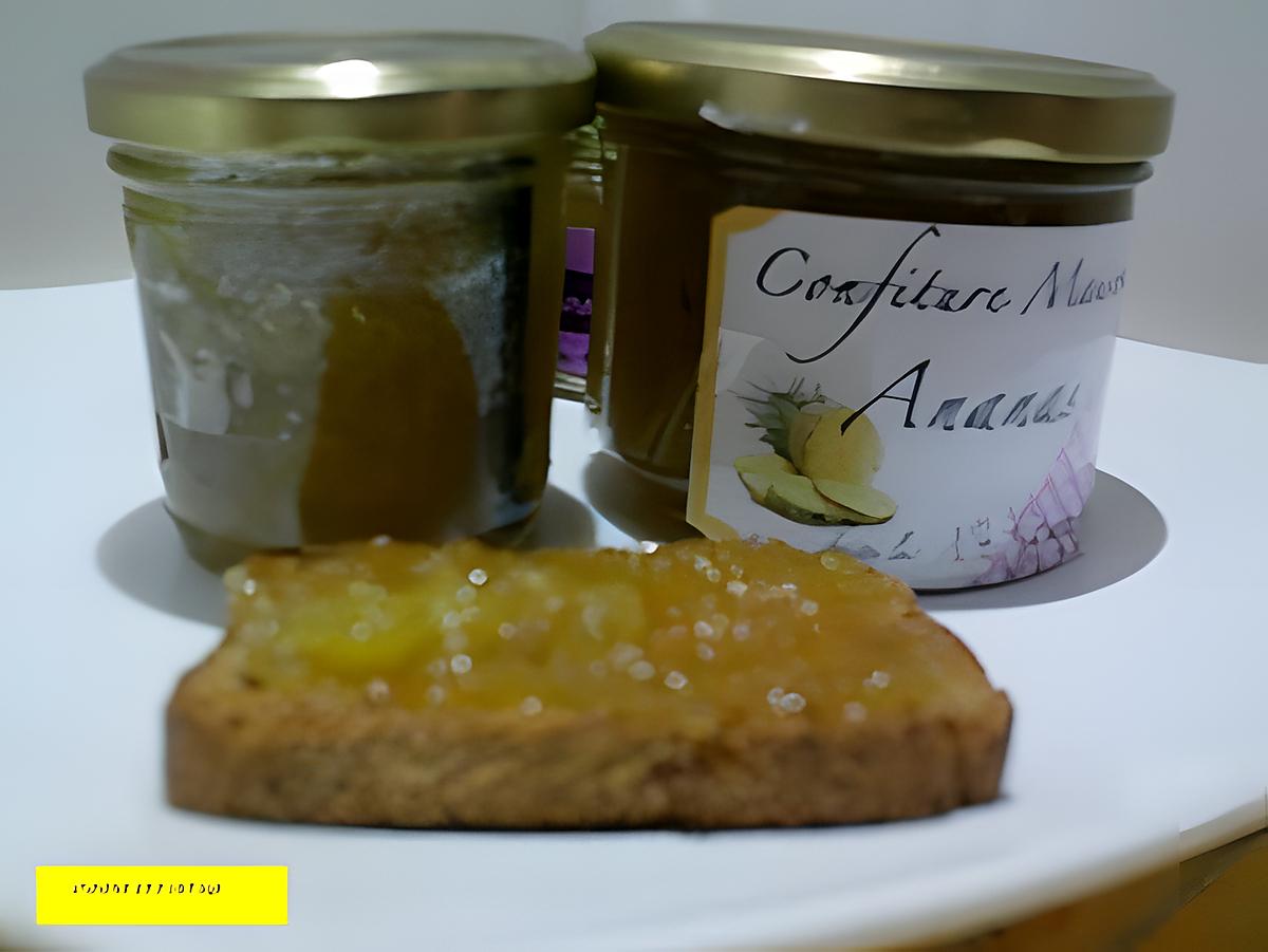 recette CONFITURE D ANANAS VANILLE