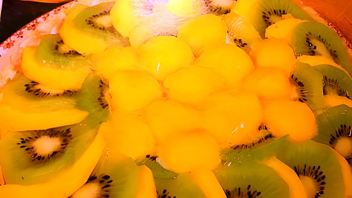 recette Tarte de kiwis a la mangue